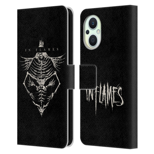 In Flames Metal Grunge Jesterhead Bones Leather Book Wallet Case Cover For OPPO Reno8 Lite