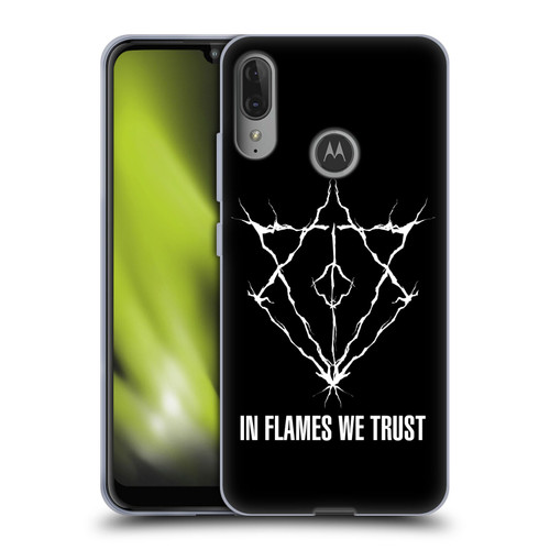 In Flames Metal Grunge Jesterhead Logo Soft Gel Case for Motorola Moto E6 Plus