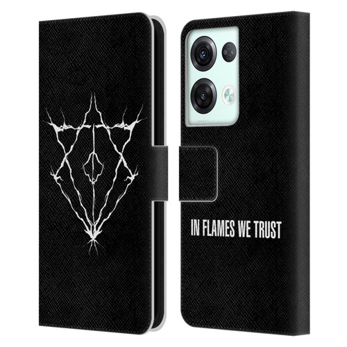 In Flames Metal Grunge Jesterhead Logo Leather Book Wallet Case Cover For OPPO Reno8 Pro