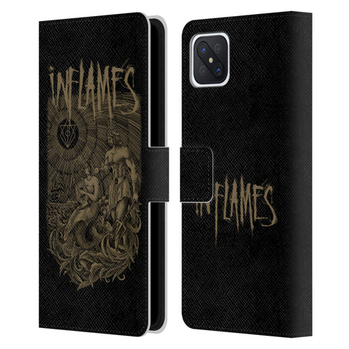 In Flames Metal Grunge Adventures Leather Book Wallet Case Cover For OPPO Reno4 Z 5G
