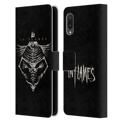 In Flames Metal Grunge Jesterhead Bones Leather Book Wallet Case Cover For Samsung Galaxy A02/M02 (2021)