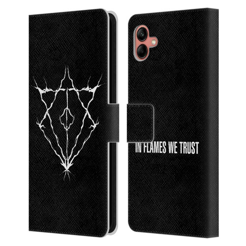 In Flames Metal Grunge Jesterhead Logo Leather Book Wallet Case Cover For Samsung Galaxy A04 (2022)