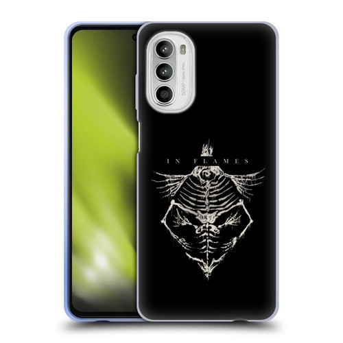In Flames Metal Grunge Jesterhead Bones Soft Gel Case for Motorola Moto G52