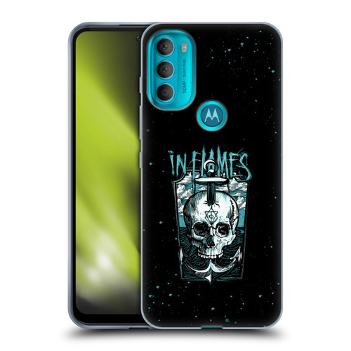 In Flames Metal Grunge Anchor Skull Soft Gel Case for Motorola Moto G71 5G
