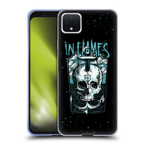 In Flames Metal Grunge Anchor Skull Soft Gel Case for Google Pixel 4 XL