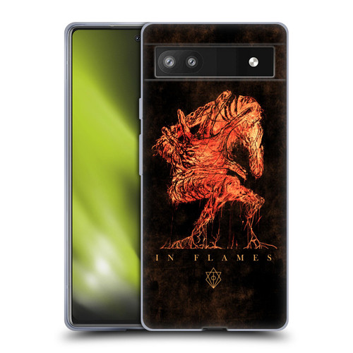In Flames Metal Grunge Creature Soft Gel Case for Google Pixel 6a
