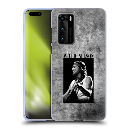 Willie Nelson Grunge Black And White Soft Gel Case for Huawei P40 5G
