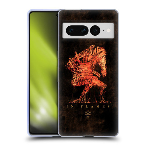 In Flames Metal Grunge Creature Soft Gel Case for Google Pixel 7 Pro