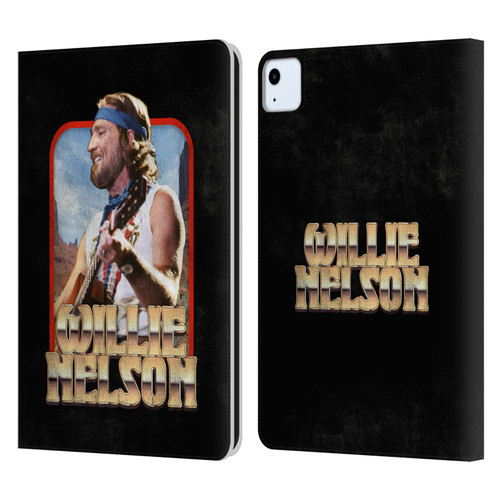 Willie Nelson Grunge Vintage Leather Book Wallet Case Cover For Apple iPad Air 11 2020/2022/2024