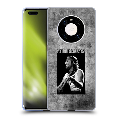 Willie Nelson Grunge Black And White Soft Gel Case for Huawei Mate 40 Pro 5G