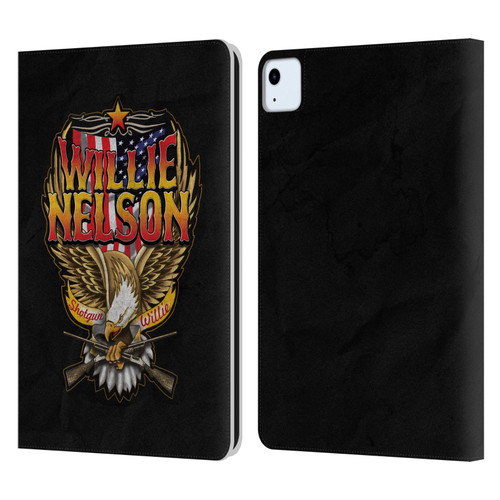 Willie Nelson Grunge Eagle Leather Book Wallet Case Cover For Apple iPad Air 2020 / 2022