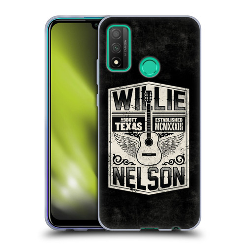 Willie Nelson Grunge Flying Guitar Soft Gel Case for Huawei P Smart (2020)