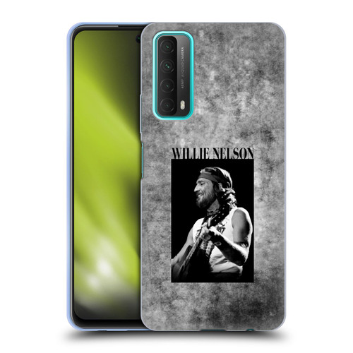 Willie Nelson Grunge Black And White Soft Gel Case for Huawei P Smart (2021)