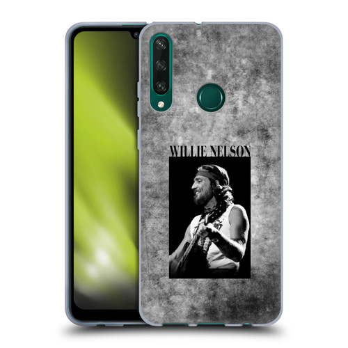Willie Nelson Grunge Black And White Soft Gel Case for Huawei Y6p