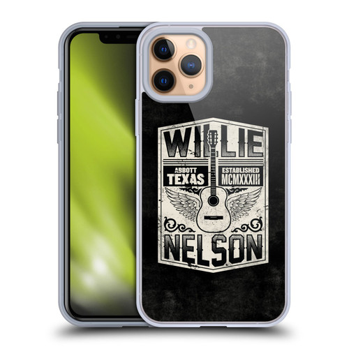 Willie Nelson Grunge Flying Guitar Soft Gel Case for Apple iPhone 11 Pro