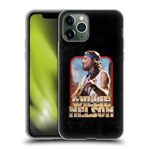 Willie Nelson Grunge Vintage Soft Gel Case for Apple iPhone 11 Pro