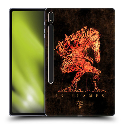 In Flames Metal Grunge Creature Soft Gel Case for Samsung Galaxy Tab S8 Plus