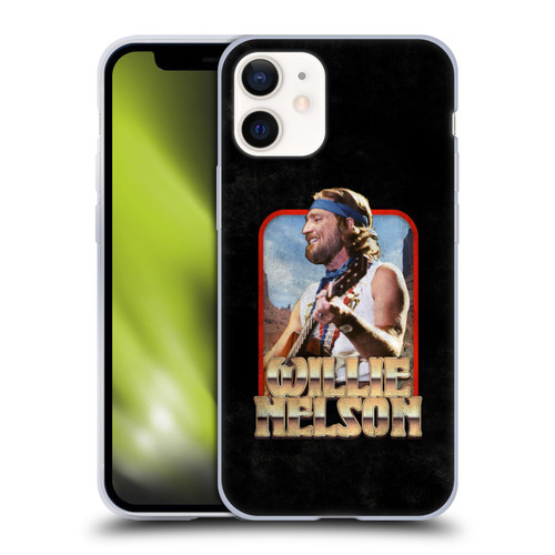 Willie Nelson Grunge Vintage Soft Gel Case for Apple iPhone 12 Mini