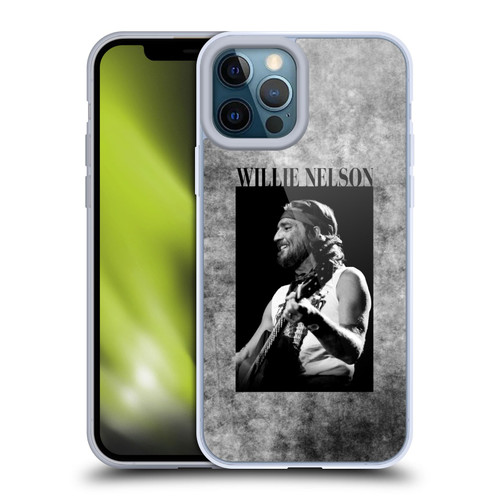 Willie Nelson Grunge Black And White Soft Gel Case for Apple iPhone 12 Pro Max