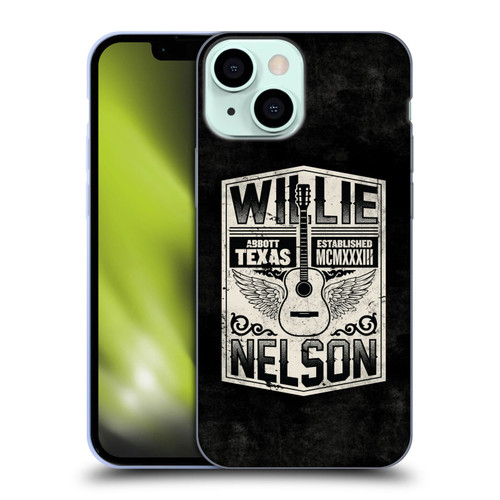 Willie Nelson Grunge Flying Guitar Soft Gel Case for Apple iPhone 13 Mini