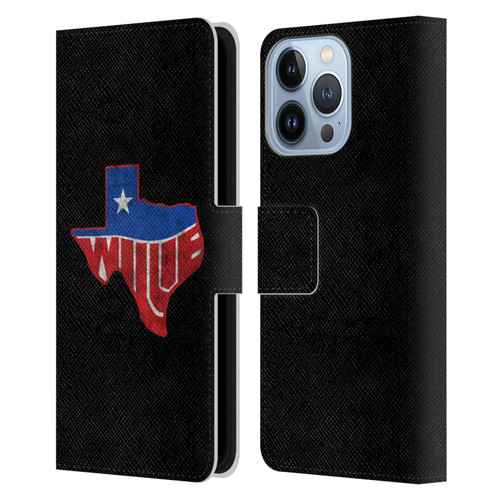 Willie Nelson Grunge Texas Leather Book Wallet Case Cover For Apple iPhone 13 Pro