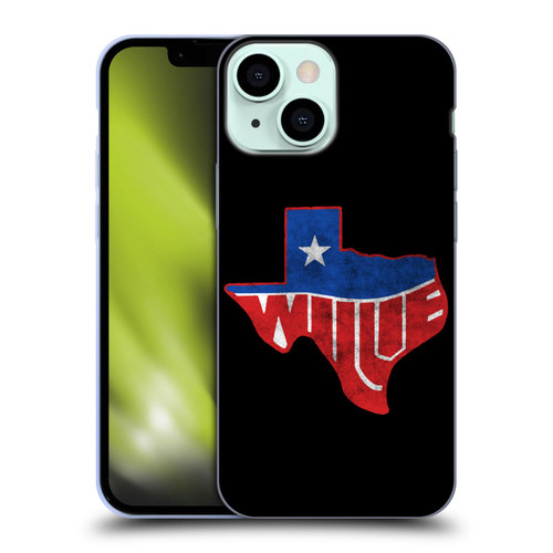 Willie Nelson Grunge Texas Soft Gel Case for Apple iPhone 13 Mini