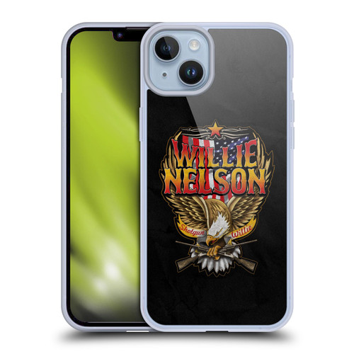 Willie Nelson Grunge Eagle Soft Gel Case for Apple iPhone 14 Plus