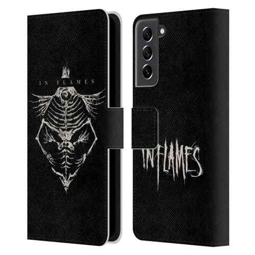 In Flames Metal Grunge Jesterhead Bones Leather Book Wallet Case Cover For Samsung Galaxy S21 FE 5G