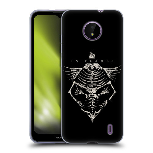 In Flames Metal Grunge Jesterhead Bones Soft Gel Case for Nokia C10 / C20