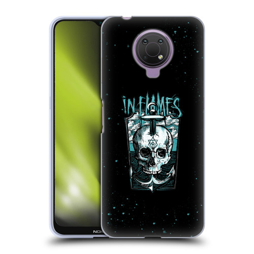 In Flames Metal Grunge Anchor Skull Soft Gel Case for Nokia G10