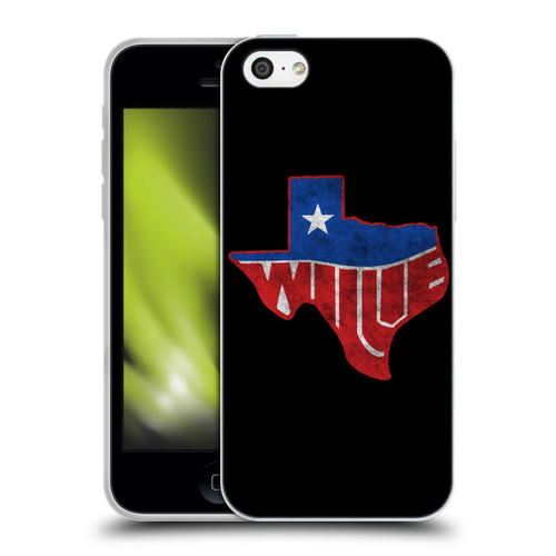 Willie Nelson Grunge Texas Soft Gel Case for Apple iPhone 5c