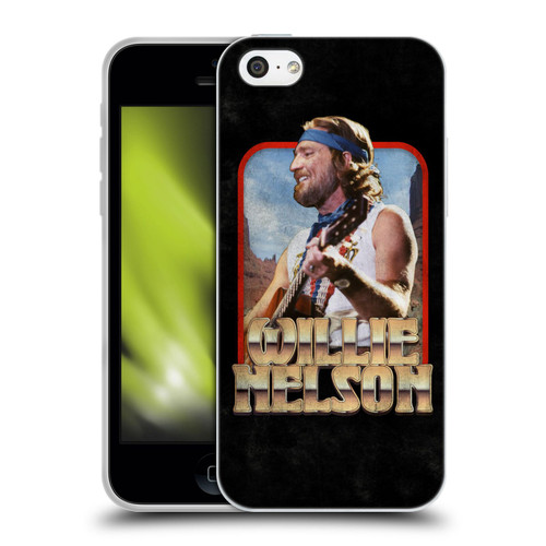 Willie Nelson Grunge Vintage Soft Gel Case for Apple iPhone 5c