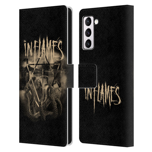 In Flames Metal Grunge Octoflames Leather Book Wallet Case Cover For Samsung Galaxy S21+ 5G