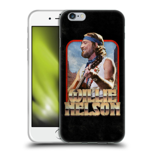 Willie Nelson Grunge Vintage Soft Gel Case for Apple iPhone 6 / iPhone 6s