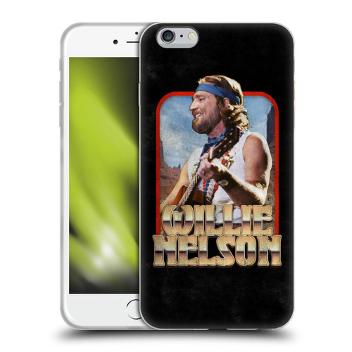 Willie Nelson Grunge Vintage Soft Gel Case for Apple iPhone 6 Plus / iPhone 6s Plus