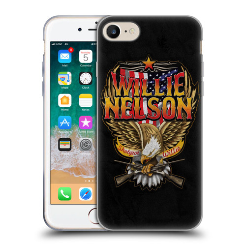 Willie Nelson Grunge Eagle Soft Gel Case for Apple iPhone 7 / 8 / SE 2020 & 2022