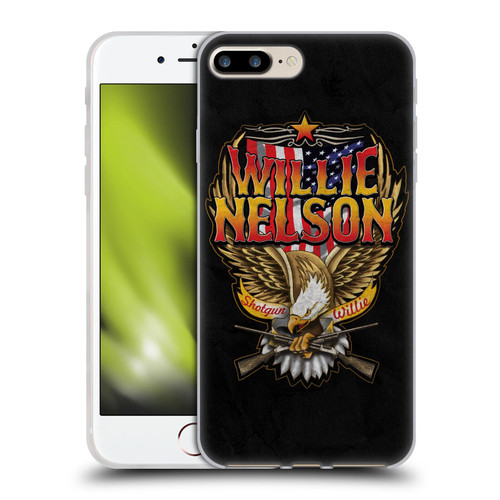 Willie Nelson Grunge Eagle Soft Gel Case for Apple iPhone 7 Plus / iPhone 8 Plus