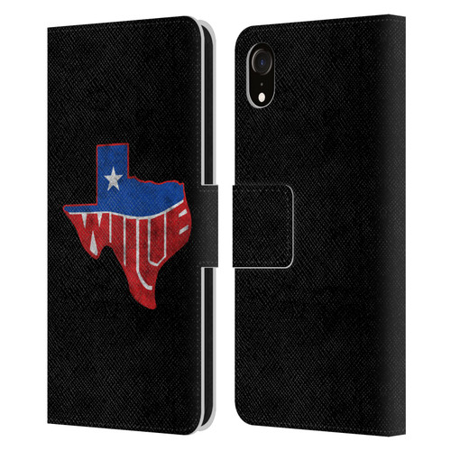 Willie Nelson Grunge Texas Leather Book Wallet Case Cover For Apple iPhone XR