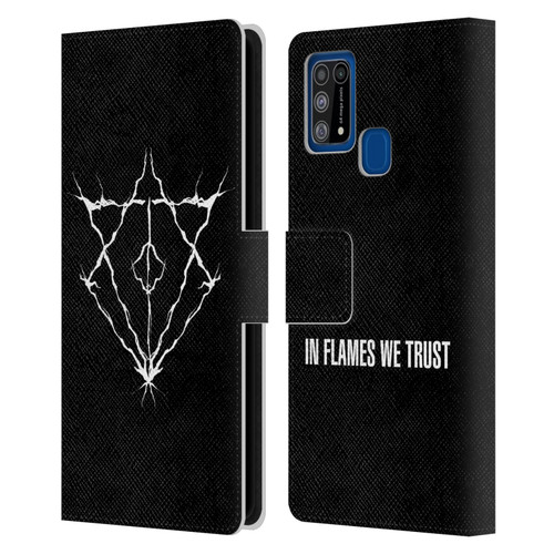 In Flames Metal Grunge Jesterhead Logo Leather Book Wallet Case Cover For Samsung Galaxy M31 (2020)