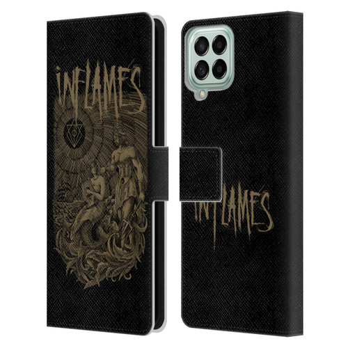 In Flames Metal Grunge Adventures Leather Book Wallet Case Cover For Samsung Galaxy M33 (2022)
