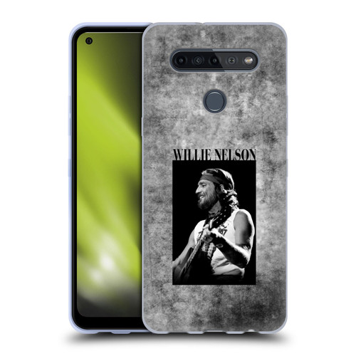 Willie Nelson Grunge Black And White Soft Gel Case for LG K51S