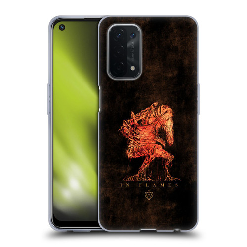 In Flames Metal Grunge Creature Soft Gel Case for OPPO A54 5G