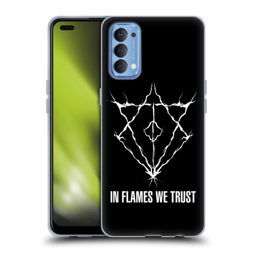 In Flames Metal Grunge Jesterhead Logo Soft Gel Case for OPPO Reno 4 5G