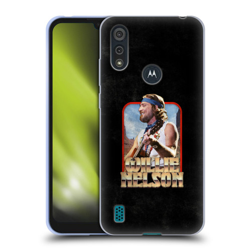 Willie Nelson Grunge Vintage Soft Gel Case for Motorola Moto E6s (2020)