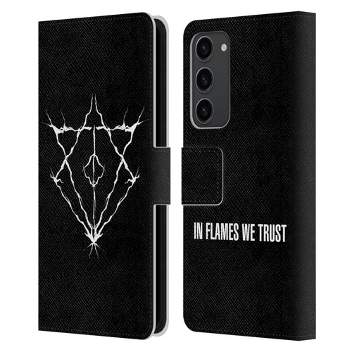 In Flames Metal Grunge Jesterhead Logo Leather Book Wallet Case Cover For Samsung Galaxy S23+ 5G