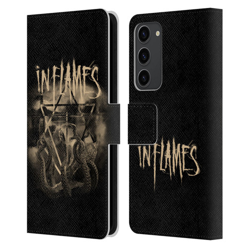 In Flames Metal Grunge Octoflames Leather Book Wallet Case Cover For Samsung Galaxy S23+ 5G