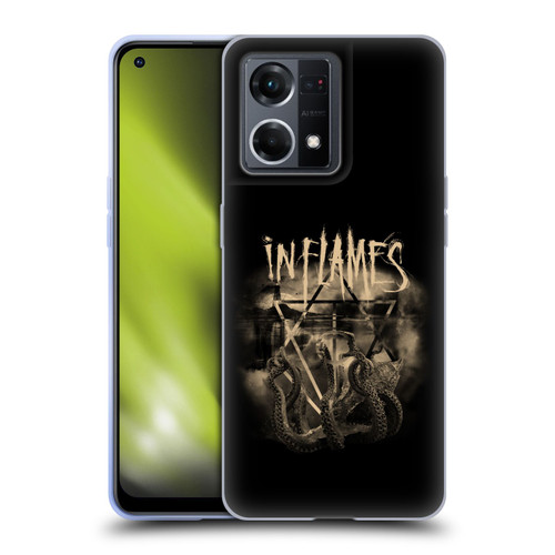 In Flames Metal Grunge Octoflames Soft Gel Case for OPPO Reno8 4G