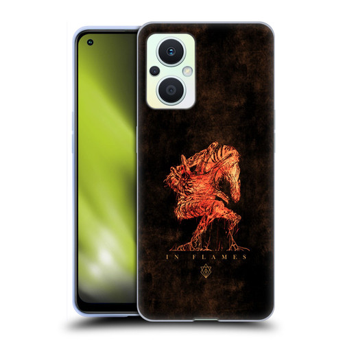 In Flames Metal Grunge Creature Soft Gel Case for OPPO Reno8 Lite