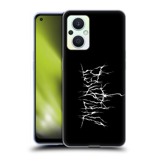 In Flames Metal Grunge Metal Logo Soft Gel Case for OPPO Reno8 Lite