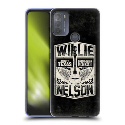 Willie Nelson Grunge Flying Guitar Soft Gel Case for Motorola Moto G50